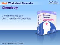 Worksheet Generator for Chemistry 1.7 screenshot. Click to enlarge!