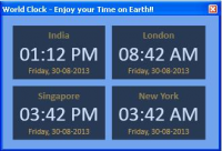 World Clock 1.0.0.0 screenshot. Click to enlarge!