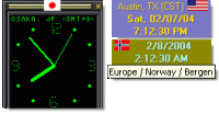 WorldTime Clock 3.1.0 screenshot. Click to enlarge!