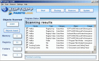 XOFTSPY - Spyware Remover 2006 screenshot. Click to enlarge!