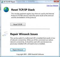 XP TCP/IP Repair 2.1 screenshot. Click to enlarge!