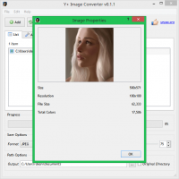 Y+ Image Converter 0.1.3 screenshot. Click to enlarge!