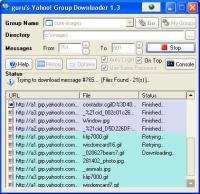 Yahoo Group and Files Downloader 4.3 screenshot. Click to enlarge!