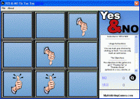 Yes and No Tic Tac Toe 1.3 screenshot. Click to enlarge!