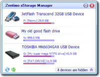 Zentimo xStorage Manager 2.0.5.1266 screenshot. Click to enlarge!