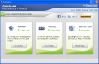 ZoneAlarm Free Antivirus + Firewall 15.1.504.17269 screenshot. Click to enlarge!