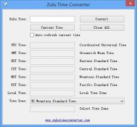 Zulu Time Converter 1.0 screenshot. Click to enlarge!