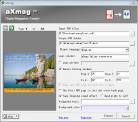 aXmag  PDF to SWF Converter 1007 screenshot. Click to enlarge!