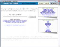 eBay Auction Typo Finder 1.02 screenshot. Click to enlarge!
