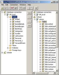 eva/3 Universal Database Converter (UDC) 1.2 screenshot. Click to enlarge!