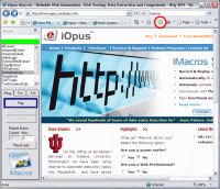 iMacros Web Automation and Web Testing 6.12 screenshot. Click to enlarge!