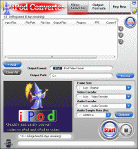 iPod Converter 2.61 screenshot. Click to enlarge!