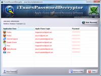 iTunesPasswordDecryptor Portable 2.0 screenshot. Click to enlarge!