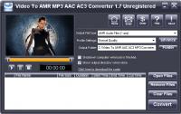 iWellsoft Video to AMR MP3 AAC Converter 2.0 screenshot. Click to enlarge!