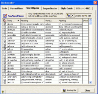 myWriterTools 1.15 screenshot. Click to enlarge!