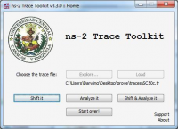 ns-2 Trace Toolkit 3.5.0 screenshot. Click to enlarge!