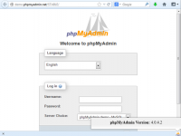 phpMyAdmin Version Check for Firefox 1.0.7 screenshot. Click to enlarge!