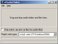 sPlaylistMaker 1.1.0.1 screenshot. Click to enlarge!