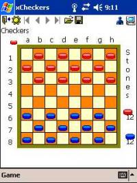 xCheckers for Pocket PC 2.2 screenshot. Click to enlarge!